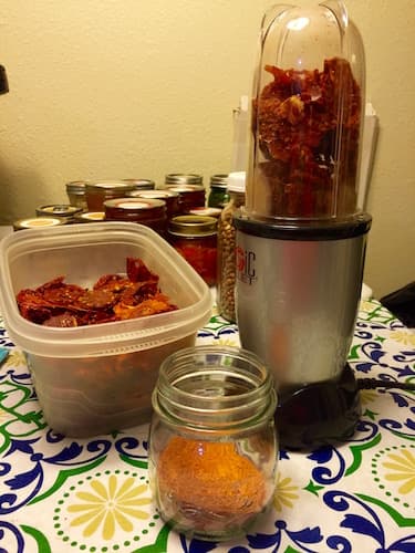Making tomato powder: Sweet concentrated tomato flavors become a powder perfect for soups and sauces.