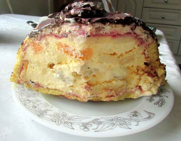 Learn how to make this ice cream sponge cake recipe at home.