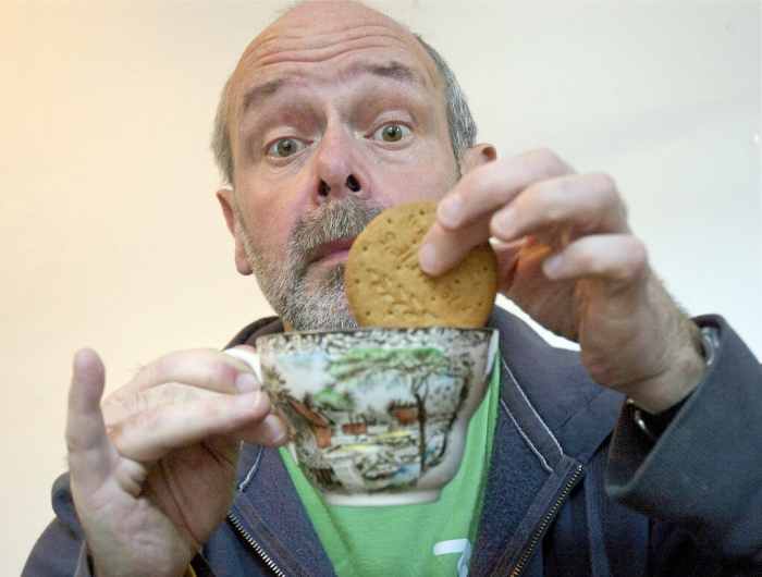 Dunking a McVitie's digestive