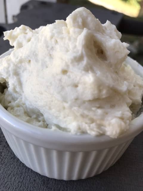 The frosting is ready to use at this point; it's perfect for a classic red velvet cake, or just as fabulous on an old fashioned chocolate cake.