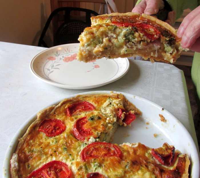 Quiche is perfect for lunch or a snack.