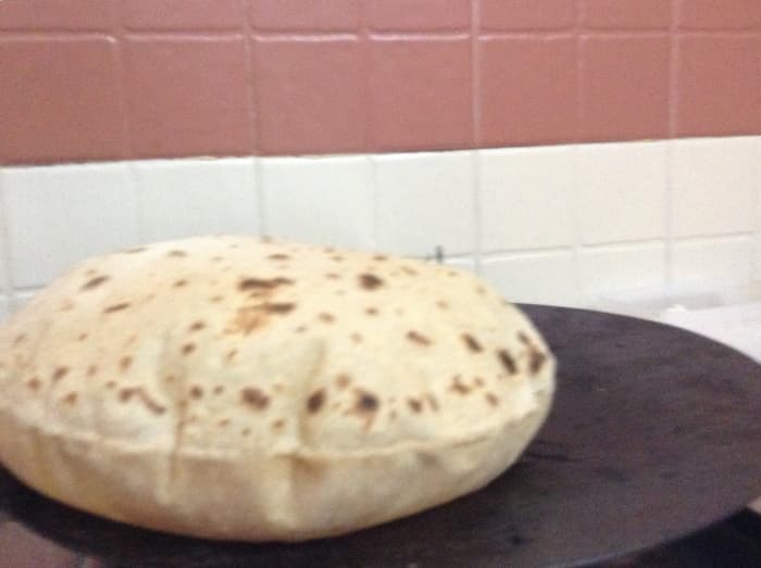 After your Chapati has been fully cooked, remove it from the pan. Do not let the Chapati remain on the pan.