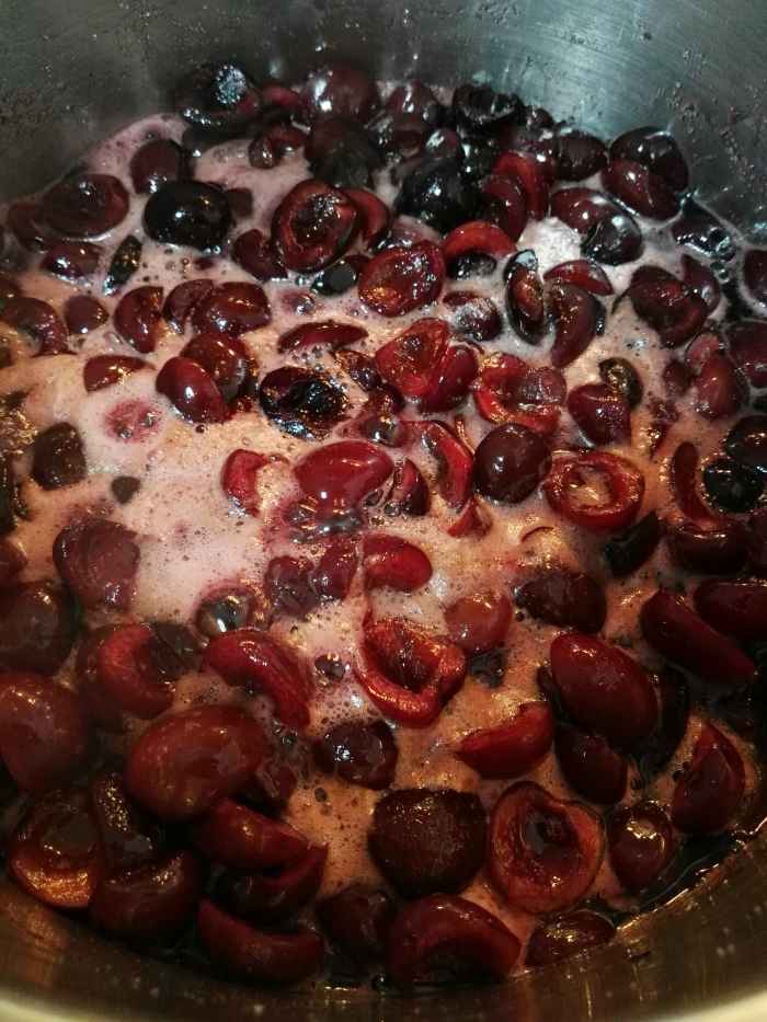 Slowly boil until the sugar has dissolved.