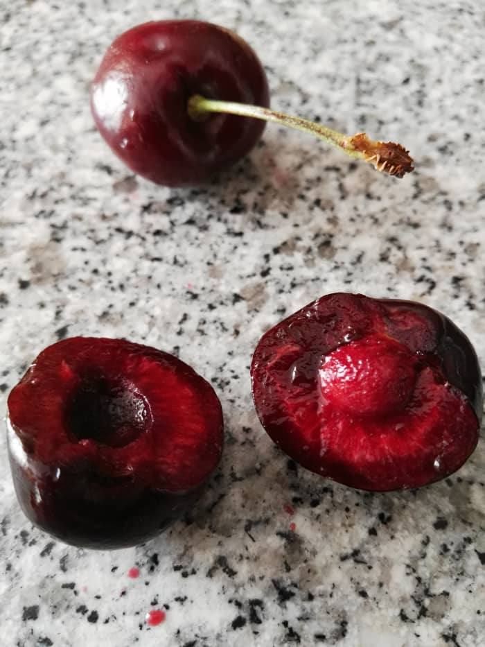 So much easier with a fruit pitter