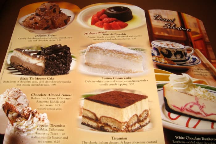 It's hard to resist, so it's better if I don't even look at the yummy pictures on the dessert menu. Once in awhile, I'll skip the sandwich and just have dessert for my lunch. If I've built it up in my mind it sometimes disappoints me.