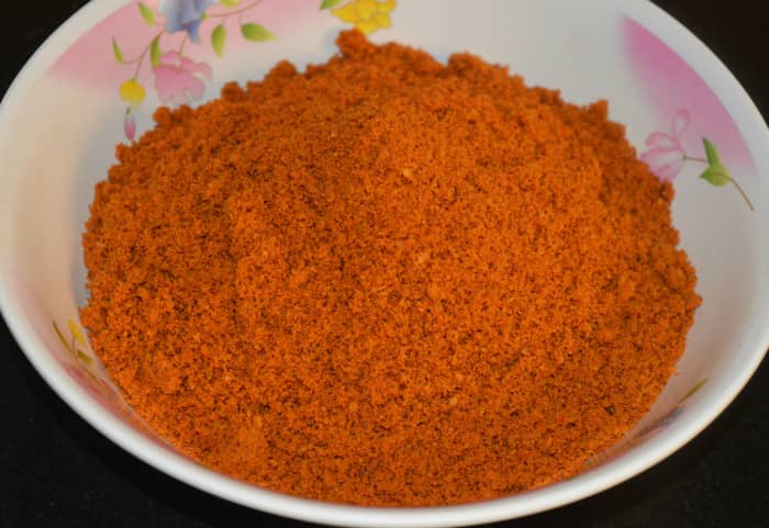 Store it in an air-tight container. This will remain fresh for six months. You can use this powder for a year by refrigerating it. Enjoy using it as a condiment for the meal!