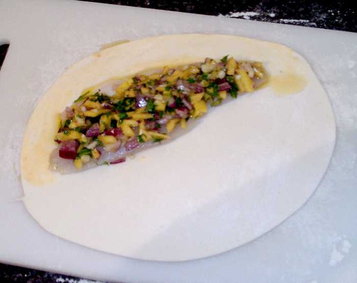Sea Bass and Mango Salsa en Croute (Puff Pastry) Recipe Delishably