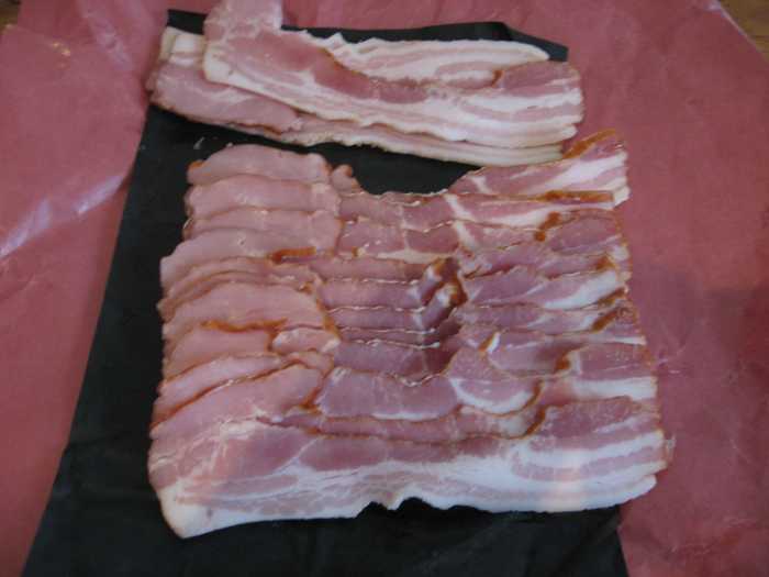 A flat of bacon.