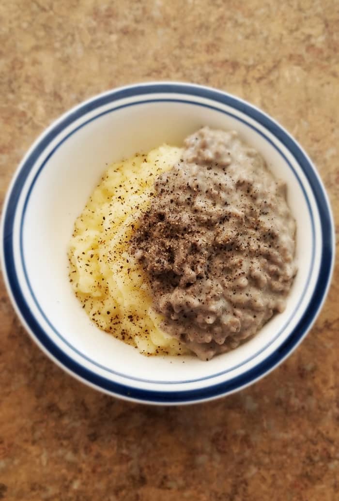 A generous amount on a cold winter day. This is the perfect comfort meal and the best part is that it's so simple to make!