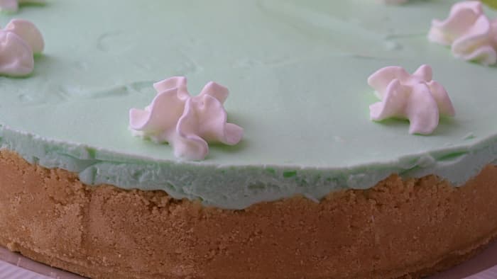 Use a springform pan for cheesecakes to get those sharp smooth sides that give a nice finished appearance.