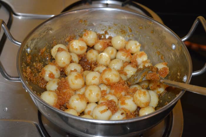 At this stage, you can add a teaspoon of ghee and mix well. This step is optional, but it will certainly enhance the taste.