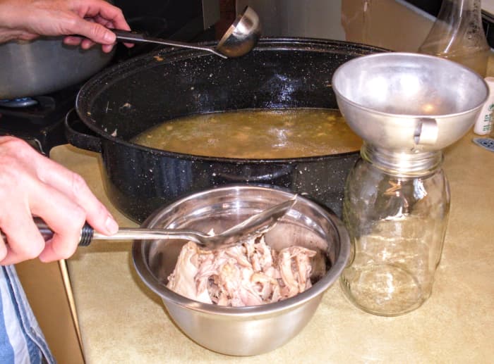 If your last jar will not be quite full, simply tuck it in the refrigerator or freezer for an upcoming meal, with or without broth.