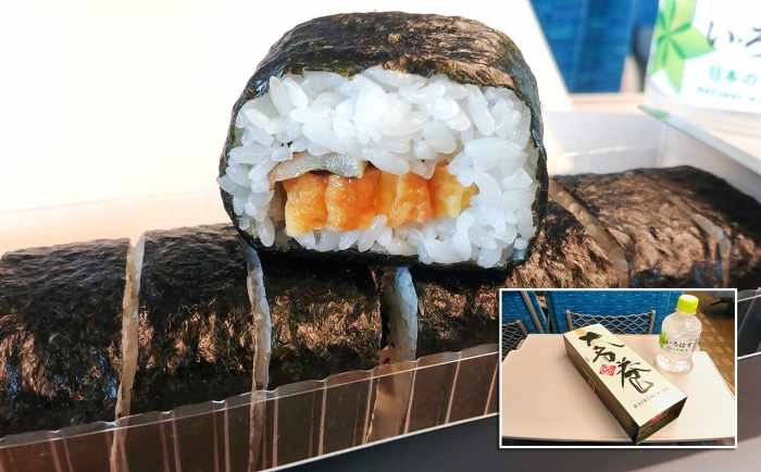 Enjoying a feudal lord’s rice roll after a morning at a majestic Himeji Castle.