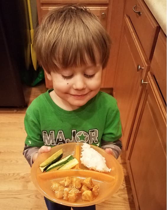 Rice and chicken are just about every kid's favorite foods. This meal is perfect for a backpack lunch.
