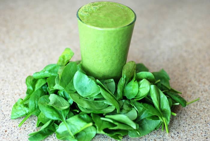 A vegetable and fruit smoothie is an easy way to pack a ton of nutrients into a delicious drink.
