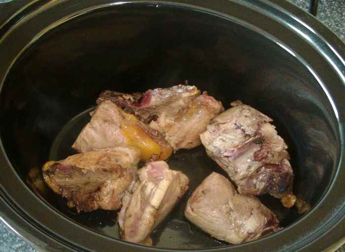 SlowCooker Pheasant Crown and Lamb Stew Recipe Delishably