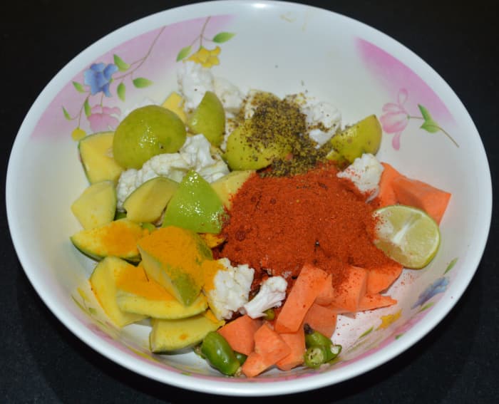 How to Make Mixed Vegetable Pickle in 12 Minutes Delishably