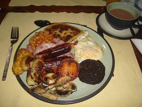 The famous full Scottish breakfast