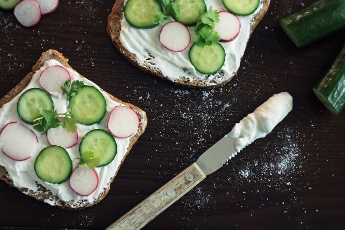 Did you know that you can use non-fat Greek yogurt in place of sour cream on sandwiches, in dips, and in other recipes?