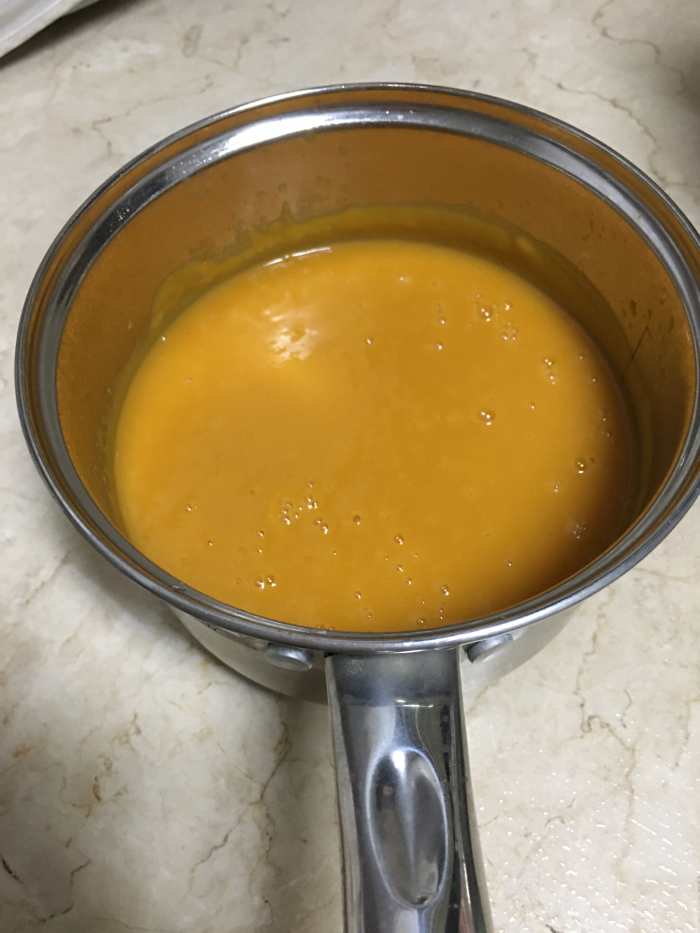 Sweet potato and carrot puree