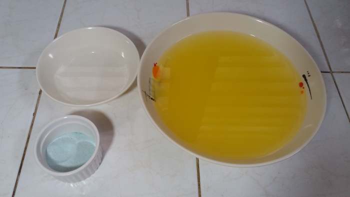 Ingredients for an alien slime drink