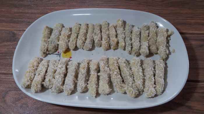 Crispy eggplant fries