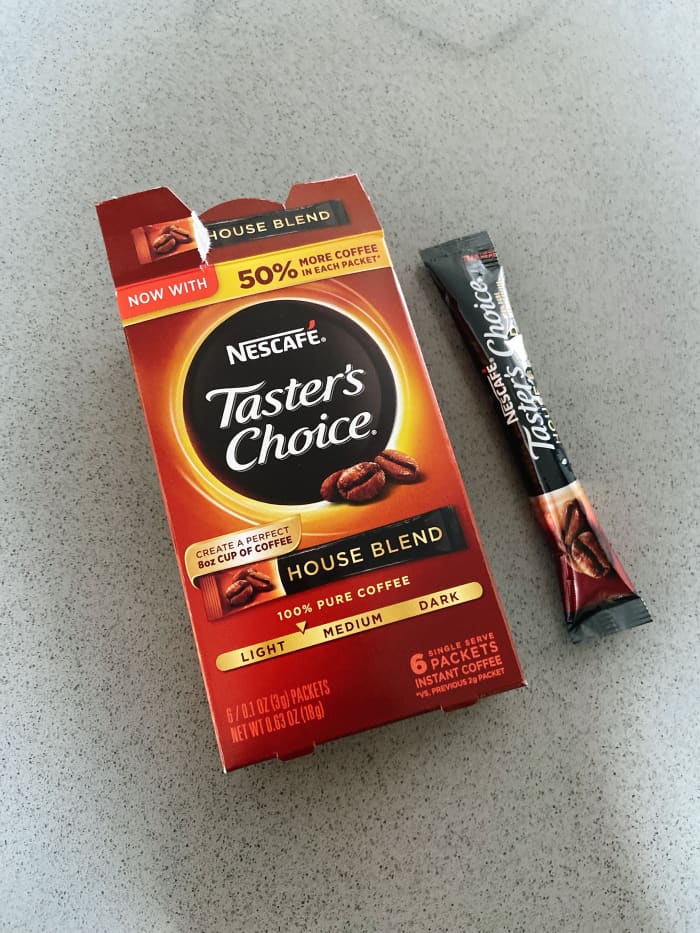 I used Nescafe single-serve instant coffee. Feel free to use your favorite coffee ground or any instant coffee you have at home.