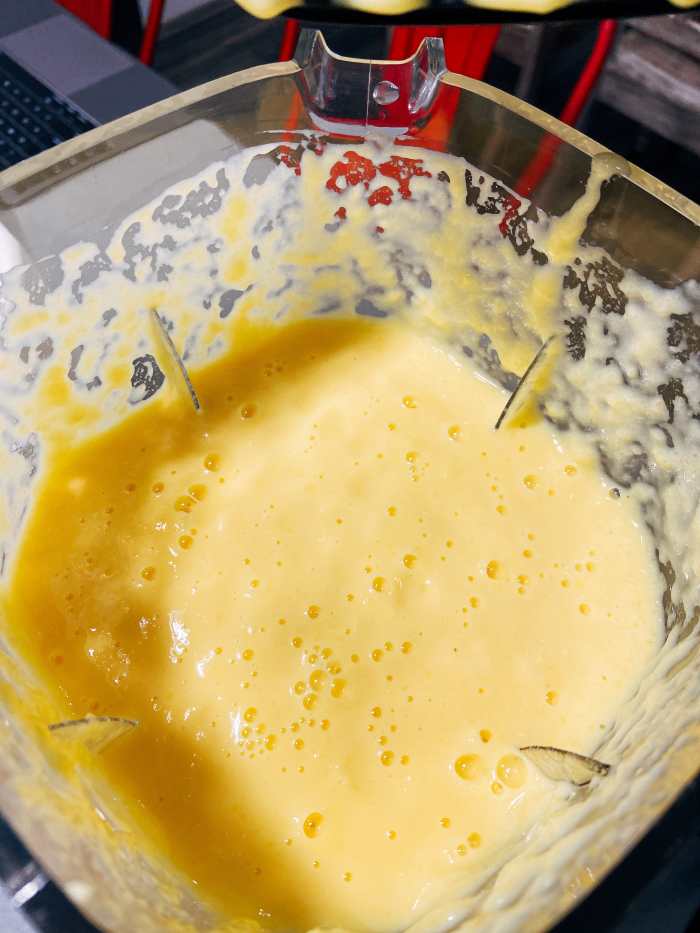 The smoothie is ready. 