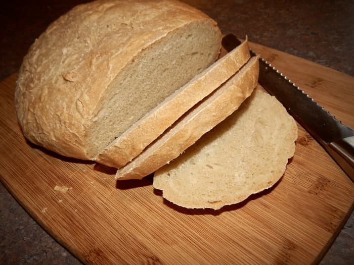Sourdough bread goes perfectly with sweet humita as it can be used to soak up the savory sweet humita sauce.