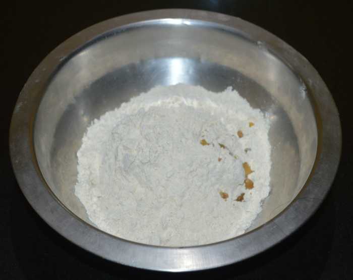Step one: Make a firm and pliable dough as per instructions.