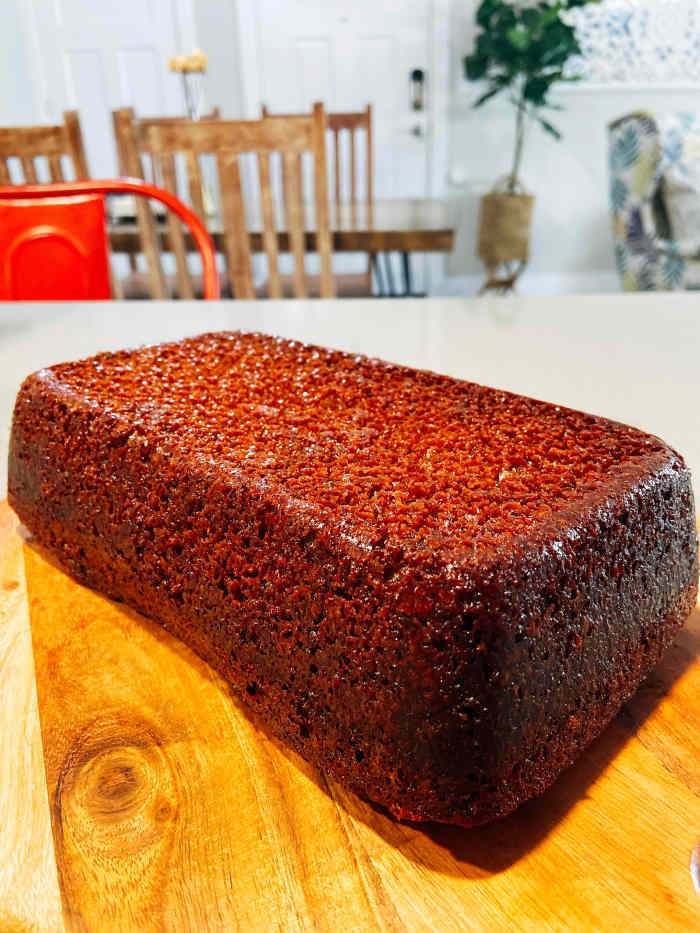 Let it cool before slicing.