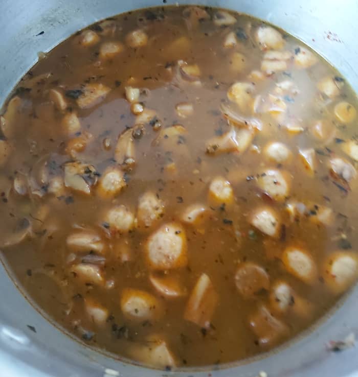 Add water and salt to taste (I used 1:2 ration of rice and water i.e for 1 up of rice I used 2 cups of water. Add water according to the variety of rice you are using).