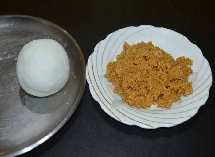 The dough and the stuffing.