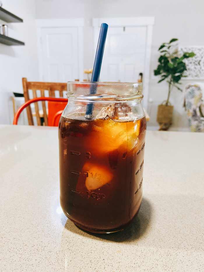 Grab a straw and enjoy your cold brew coffee at home!