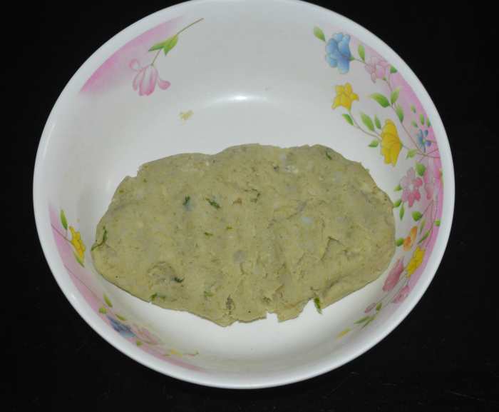 Mix well. Make a smooth and lump-free dough. Set aside, covered.