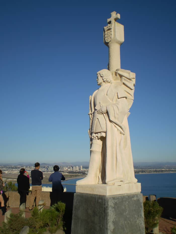 The Cabrillo National Monument in San Diego, California, commemorates Cabrillo's 1542 landing. Cabrillo was a Portuguese who sailed for Spain.