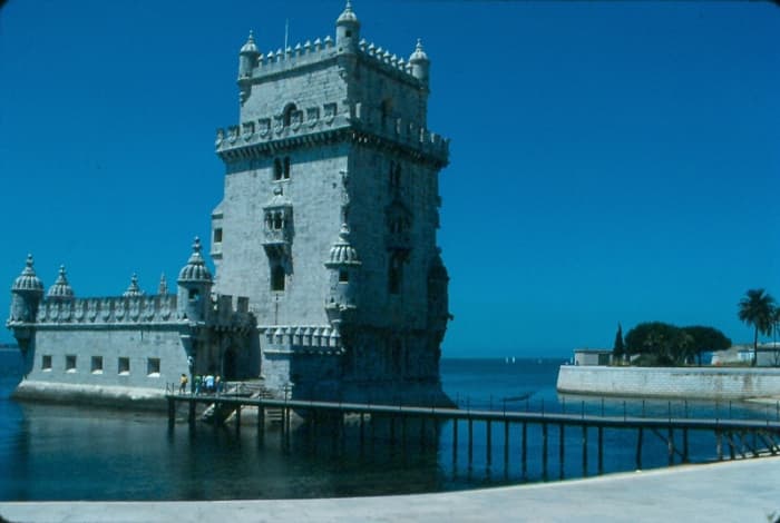 The Belem Tower at the mouth of Lisbon's Tagus River. Built in the early sixteenth century by King John II, it functioned as a fortification as well as a ceremonial gateway.