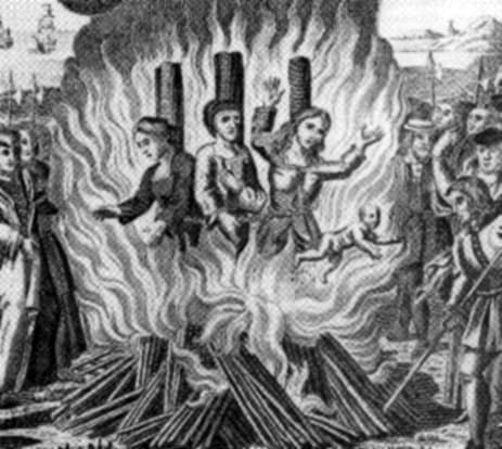 Many women were burned alive, when they suspected them of witchcraft.