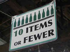 Even on food labels, we see "less calories" when it's actually "fewer" calories. If we can count an item, it's "fewer," as in "10 Items or Fewer."