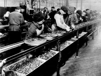 Assembly lines allow products to be produced at a mass scale for a lower price. This allows consumers to purchase products that would otherwise be too expensive.