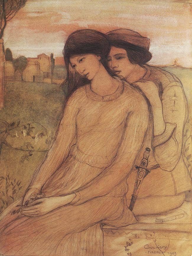 Paolo and Francesca by Lajos in 1903