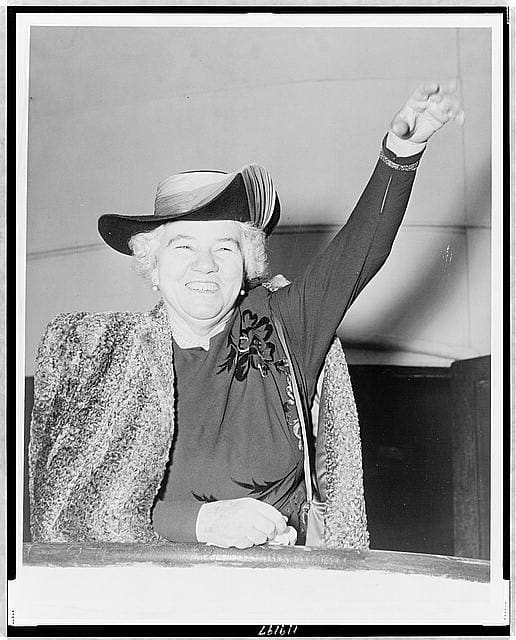 Elizabeth Kenney, the Australian nurse, whose methods of treatment for paralysis helped many thousands to beat or reduce polio paralysis.