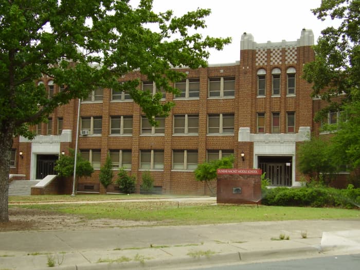 Dunbar Gifted & Talented Education International Studies Magnet Middle School, a magnet middle school for students in grades 6 through 8, Little Rock, Arkansas.