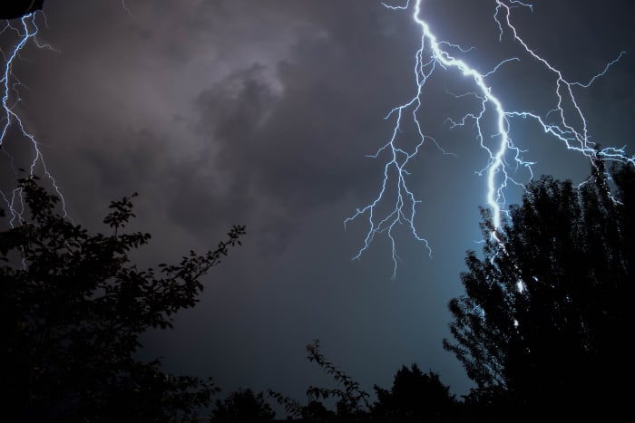 Is the storm off in the distance or raging all around you?