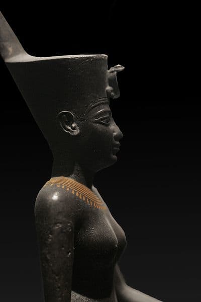 The goddess Neith was associated with war and weaving and was known as the mistress of spiders.