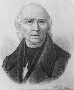 A portrait of Father Miguel Hidalgo, the revolutionary priest known as the "Washington of Mexico" who spearheaded the movement for Mexican Independence from Spanish rule.