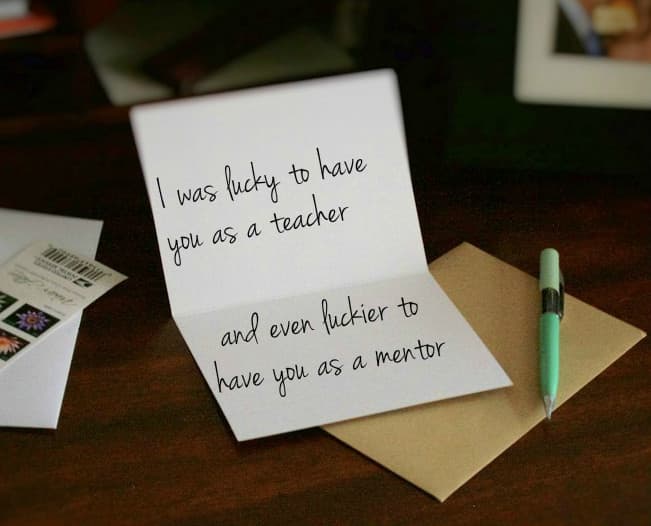 Teachers and professors are servant-leaders who often touch the lives of their students. If you've had an especially impactful teacher, be sure to let them know with a personalized thank you letter.