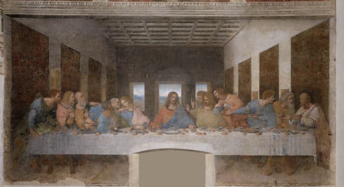 Leonardo Da Vinci's another masterpiece that depicts the biblical scene of Jesus and his disciples during The Last Supper.