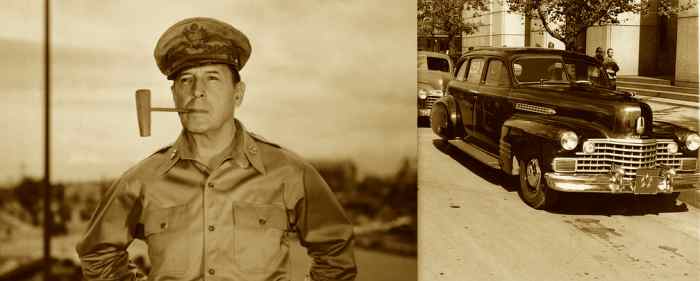 Before his honorable discharge from the army on November 3, 1945; PFC Rodgers had the opportunity to chauffeur General Douglas McArthur.