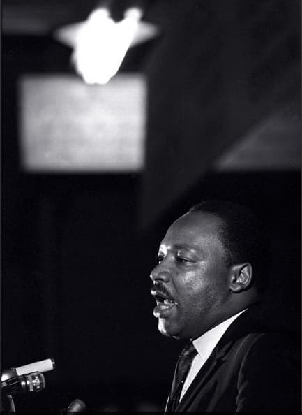 Dr. Martin Luther King Jr. made his last public appearance at the Mason Temple church in Memphis, Tennessee, on April 3, 1968. The following day King was assassinated on his motel balcony.